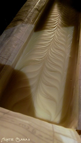 Soap Color Experiment: Yellow Dock Ghost Swirl