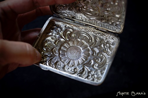Silver cigarette case by Samuel Jacob, 1887, London