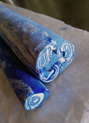 Agateware Soap: rod ends